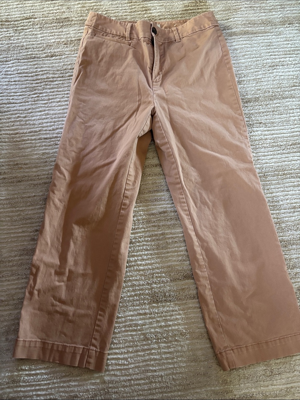LOFT ladies crop  Chinos in Dusty Rose Tan